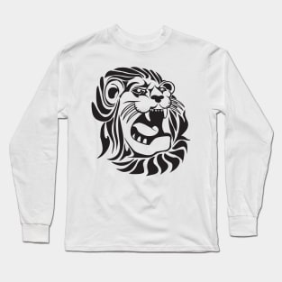 Furious Lion Tattoo Art Long Sleeve T-Shirt